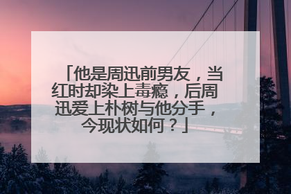他是周迅前男友，当红时却染上毒瘾，后周迅爱上朴树与他分手，今现状如何？