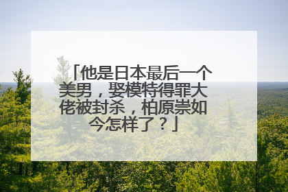 他是日本最后一个美男，娶模特得罪大佬被封杀，柏原崇如今怎样了？