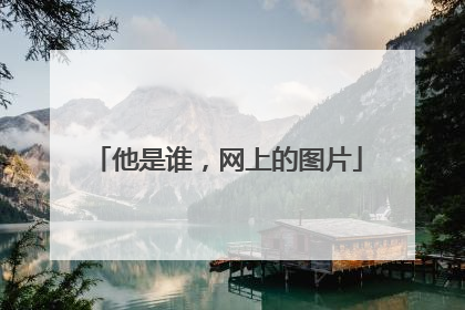 他是谁,网上的图片