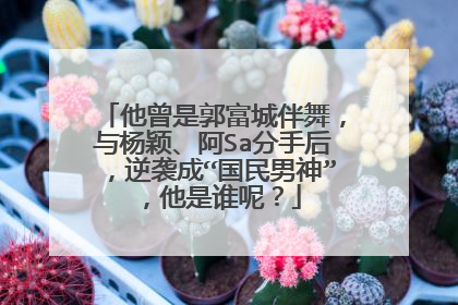 他曾是郭富城伴舞，与杨颖、阿Sa分手后，逆袭成“国民男神”，他是谁呢？