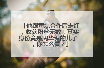 他跟黄磊合作后走红，收获粉丝无数，真实身份竟是周华健的儿子，你怎么看？