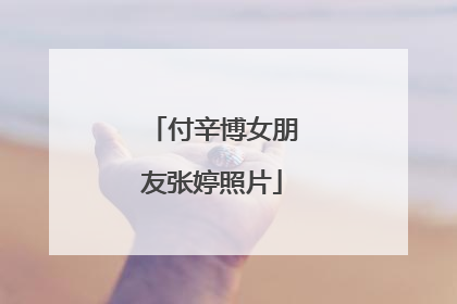 付辛博女朋友张婷照片