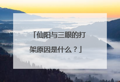 仙阳与三眼的打架原因是什么？