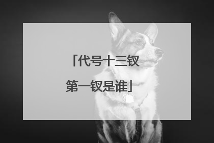 代号十三钗第一钗是谁