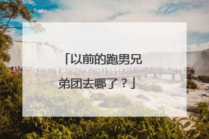 以前的跑男兄弟团去哪了？