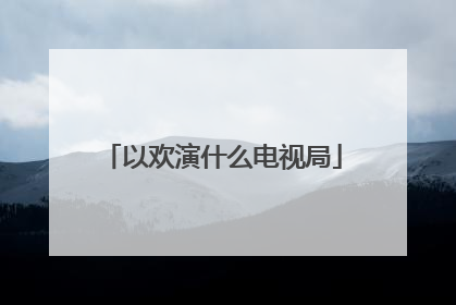 以欢演什么电视局
