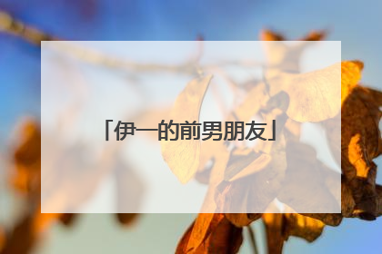 伊一的前男朋友