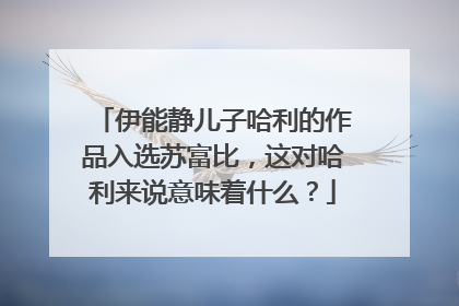 伊能静儿子哈利的作品入选苏富比,这对哈利来说意味着什么?