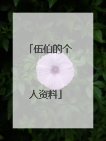 伍伯的个人资料