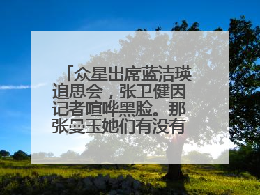 众星出席蓝洁瑛追思会，张卫健因记者喧哗黑脸。那张曼玉她们有没有到场呢？