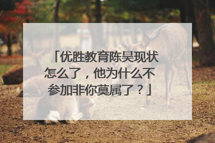 优胜教育陈昊现状怎么了，他为什么不参加非你莫属了？