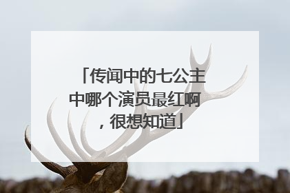 传闻中的七公主中哪个演员最红啊,很想知道