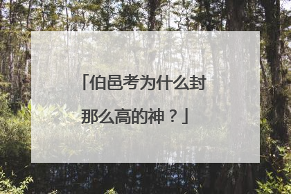 伯邑考为什么封那么高的神?