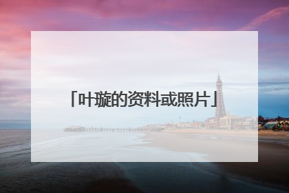 叶璇的资料或照片