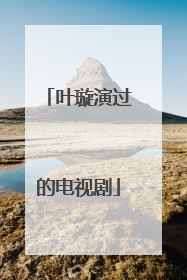 叶璇演过的电视剧