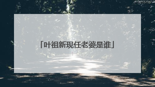 叶祖新现任老婆是谁