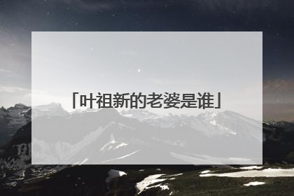 叶祖新的老婆是谁