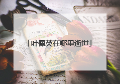 叶佩英在哪里逝世