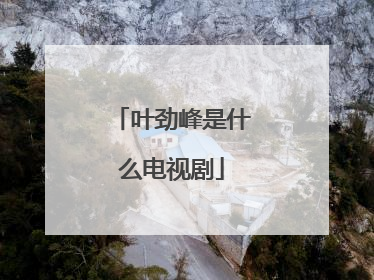 叶劲峰是什么电视剧
