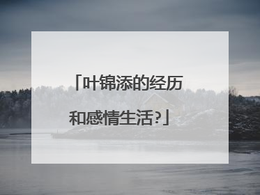 叶锦添的经历和感情生活?