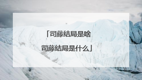 司藤结局是啥 司藤结局是什么