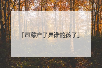 司藤产子是谁的孩子