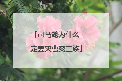 司马懿为什么一定要灭曹爽三族