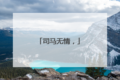 司马无情,