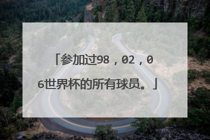 参加过98,02,06世界杯的所有球员。