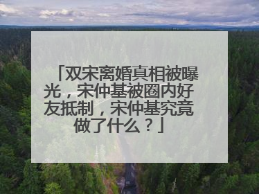 双宋离婚真相被曝光，宋仲基被圈内好友抵制，宋仲基究竟做了什么？