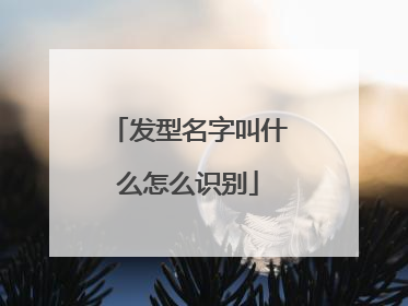 发型名字叫什么怎么识别