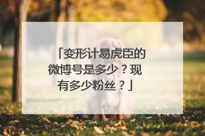变形计易虎臣的微博号是多少？现有多少粉丝？