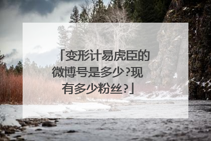 变形计易虎臣的微博号是多少?现有多少粉丝?