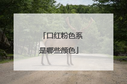 口红粉色系是哪些颜色