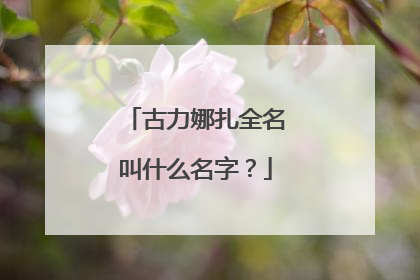 古力娜扎全名叫什么名字?