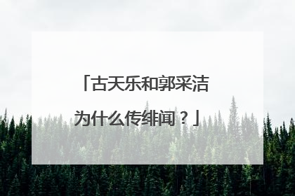 古天乐和郭采洁为什么传绯闻？