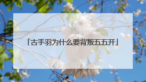 古手羽为什么要背叛五五开