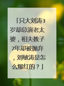 只大刘涛3岁却总演老太婆,相夫教子7年却被抛弃,刘敏涛是怎么爆红的?