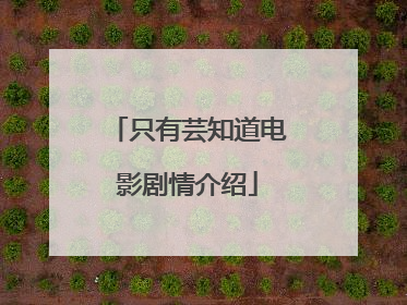 只有芸知道电影剧情介绍