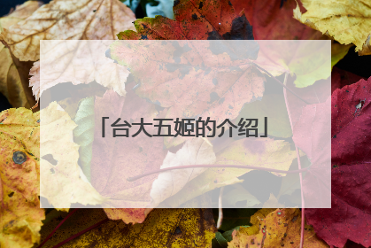 台大五姬的介绍
