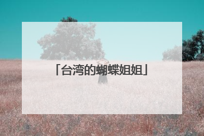 台湾的蝴蝶姐姐