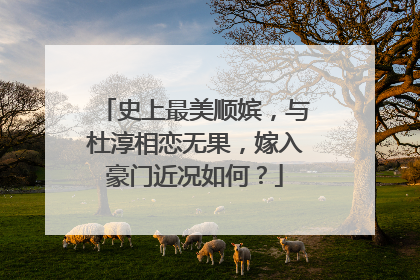 史上最美顺嫔，与杜淳相恋无果，嫁入豪门近况如何？