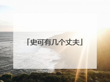 史可有几个丈夫