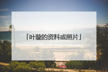 叶璇的资料或照片