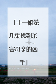 十一娘第几集找到杀害母亲的凶手