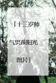 十三岁帅气男孩阳光图片