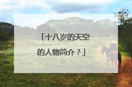 十八岁的天空的人物简介？