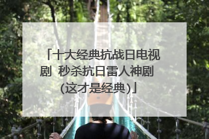 十大经典抗战日电视剧 秒杀抗日雷人神剧(这才是经典)