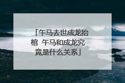 午马去世成龙抬棺 午马和成龙究竟是什么关系