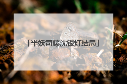半妖司藤沈银灯结局